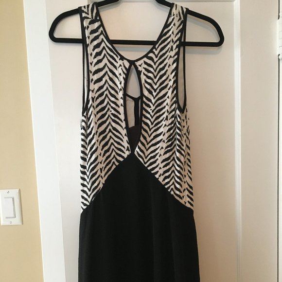 Free People Black/White Zebra Swing Dress - Picture 3 of 3